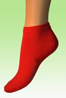 červená bambová letná ponožka