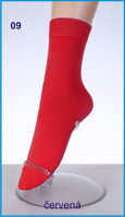 červená dámska ponožka