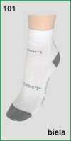 biela členková ponožka