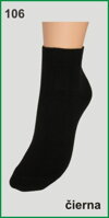 čierna členková ponožka