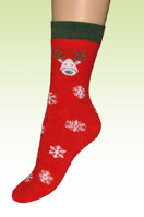 červená vianočná ponožka