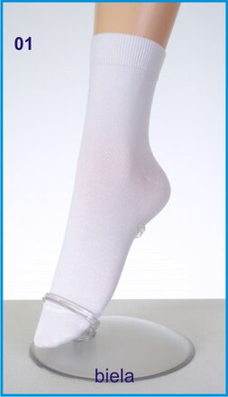 biela dámska ponožka