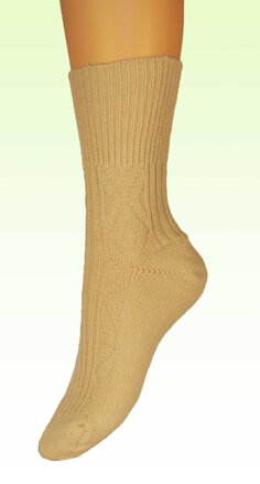 piesková vlnená ponožka