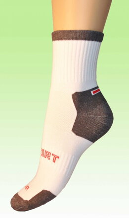 biela športová ponožka